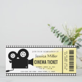 cinema ticket Invitation 招待状 (スタンド正面)