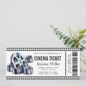 cinema ticket Invitation 招待状 (スタンド正面)