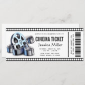 cinema ticket Invitation 招待状 (正面/裏面)