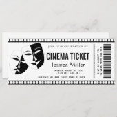 cinema ticket Invitation 招待状 (正面/裏面)