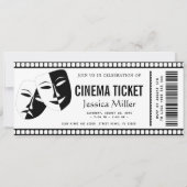 cinema ticket Invitation 招待状 (正面)