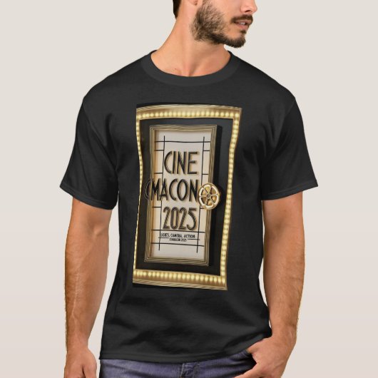 CinemaCon 2025シャツ Tシャツ (正面)