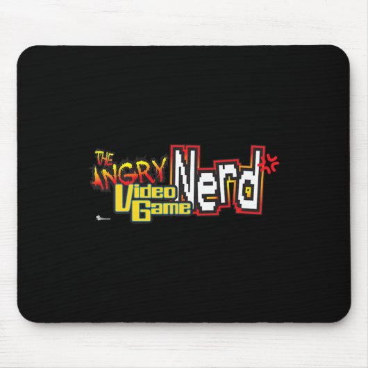 Cinemacre アングリー・ビデオゲーム・ nerd ロゴ プレミアム  マウスパッド (正面)