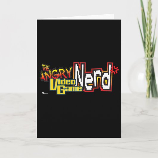 Cinemacre アングリー・ビデオ・ゲーム・ nerd ロゴ プレミアム カード (正面)
