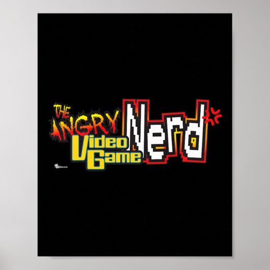 Cinemacre Angry Video Game Nerd Logo Premium  ポスター (正面)