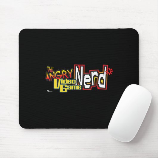 Cinemacre Angry Video Game Nerd Logo Premium  マウスパッド (マウス)