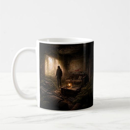 Cinematic Dystopian Art Coffee Cup コーヒーマグカップ (左)