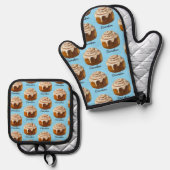 Cinnabon 鍋つかみ&鍋敷きセット (正面/裏面)