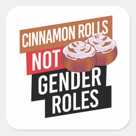Cinnamon転が not Gender Roles スクエアシール (正面)