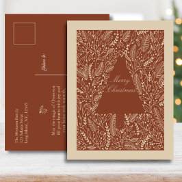 Cinnamon Botanical Christmas Postcard シーズンポストカード