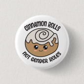 Cinnamon Not 転が Genderの役割 缶バッジ (正面)