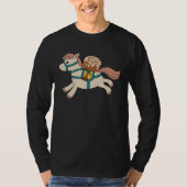 Cinnamon Roll is Horseriding Ironic Horse Illustra Tシャツ (正面)