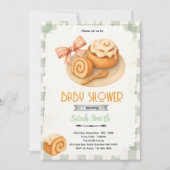 Cinnamon Roll party theme invitation 招待状 (正面)