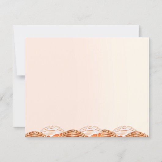 Cinnamon Roll Watercolor Recipe Card (裏面)