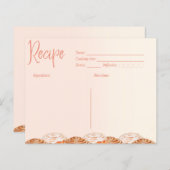 Cinnamon Roll Watercolor Recipe Card (正面/裏面)