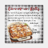 Cinnamon Rolls Recipe マグネット (正面)