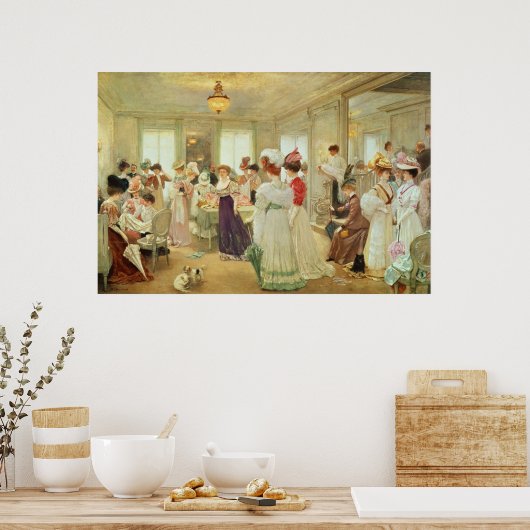 Cinq Heures chez le Couturier Paquin, 1906 ポスター (キッチン)