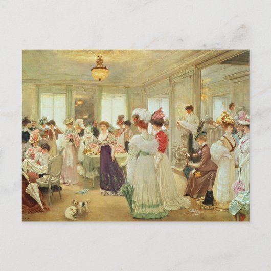 Cinq Heures chez le Couturier Paquin, 1906 ポストカード (正面)