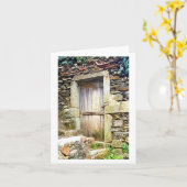 Cinque Terreのメッセージカードからのドア カード (黄色い花)