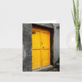 Cinque Terreのメッセージカードのドア カード