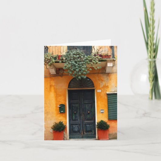 Cinque Terreのメッセージカードのドア カード (正面)