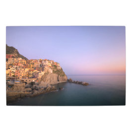 Cinque TerreのManarolaの村上の日没 メタルプリント