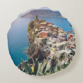 Cinque TerreのVernazzaの町 ラウンドクッション (裏面)