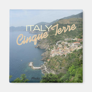 Cinque Terreイタリアイタリアの海景場面磁石 マグネット