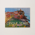 Cinque Terreイタリア夏の旅行はがき ジグソーパズル<br><div class="desc">デザインは水彩色のイタリアのCinque Terreで構成されている。</div>