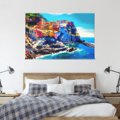 Cinque Terreイタリア,イタリア,デコイタリアンール キャンバスプリント (インサイチュ (寝室))