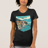 Cinque Terreイタリア、旅行 Tシャツ (正面)