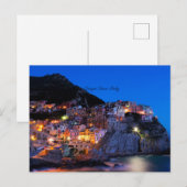 Cinque Terre、イタリアの景勝地 ポストカード (正面/裏面)