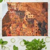 Cinque Terre、イタリア キッチンタオル (折り畳み)