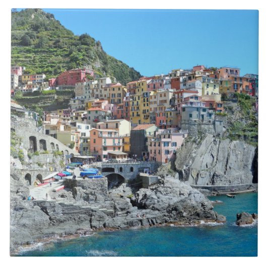 Cinque Terre、イタリア タイル (正面)