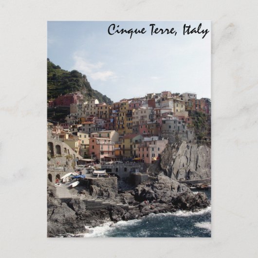 Cinque Terre、イタリア ポストカード (正面)