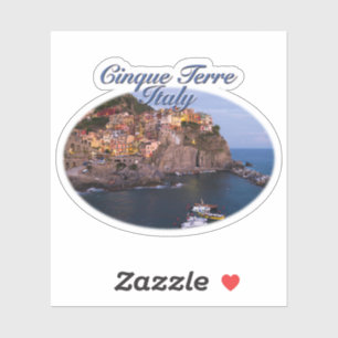 Cinque Terre,イタリア:ロマンチックな夕べ シール