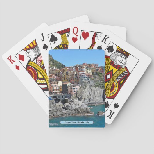 Cinque Terre、リグーリア州、イタリア トランプ (裏面)