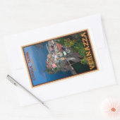 Cinque Terre – 上からヴェルナッツァ 長方形シール (封筒)