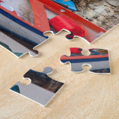 Cinque Terre Italyのボート ジグソーパズル (側面)