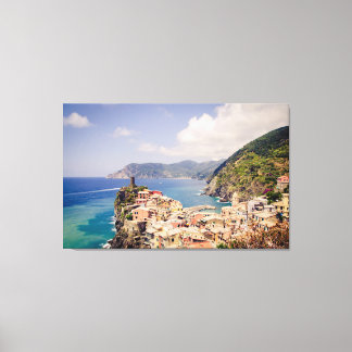 Cinque Terre Italy, Vernazza Village Canvas Print キャンバスプリント