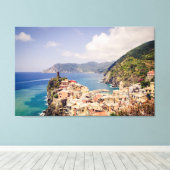 Cinque Terre Italy, Vernazza Village Canvas Print キャンバスプリント (インサイチュ (ウッドフロア))
