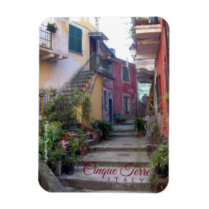 Cinque Terre (Monterossoの通り) マグネット