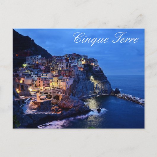 Cinque Terre Nightlineはがき ポストカード (正面)