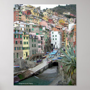 Cinque Terre (Riomaggiore港) ポスター