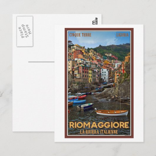 Cinque Terre - Riomaggiore ポストカード (正面/裏面)