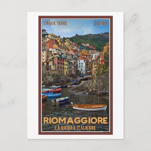 Cinque Terre - Riomaggiore ポストカード (正面)