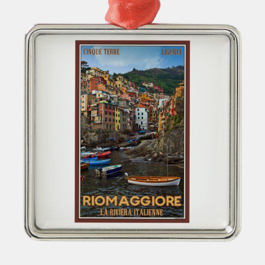 Cinque Terre - Riomaggiore メタルオーナメント (正面)
