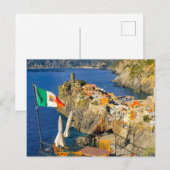 Cinque Terre Vernazza （イタリア） シーズンポストカード (正面/裏面)