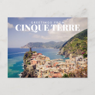 Cinque Terre, Vernazza Postagueからの挨拶 ポストカード