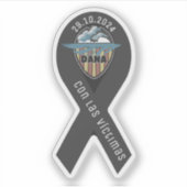 Cinta de luto valencia dana ribbon  シール (正面)